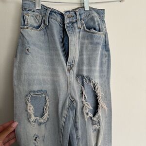 Urban Outfitters Light Blue Distressed Boyfriend Jeans